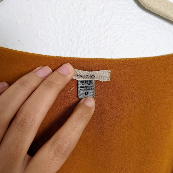 Urban Outfitters Ecote Floral Sweetheart Neckline Mini Dress Yellow Size 0 - Picture 7 of 9